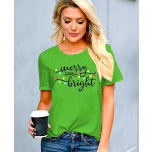 🎄 Merry & Bright Christmas Top